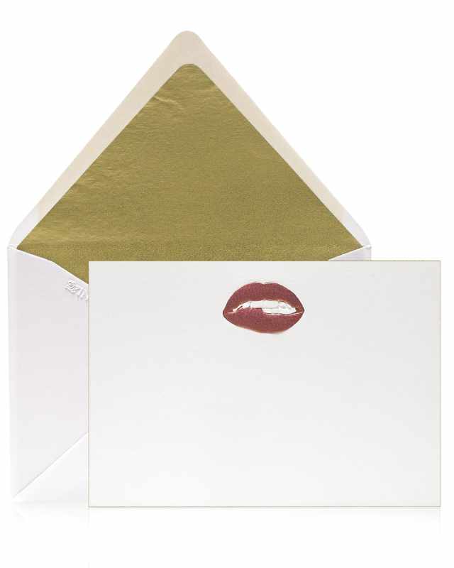 Pucker Lips Stationery Set, Box of 12